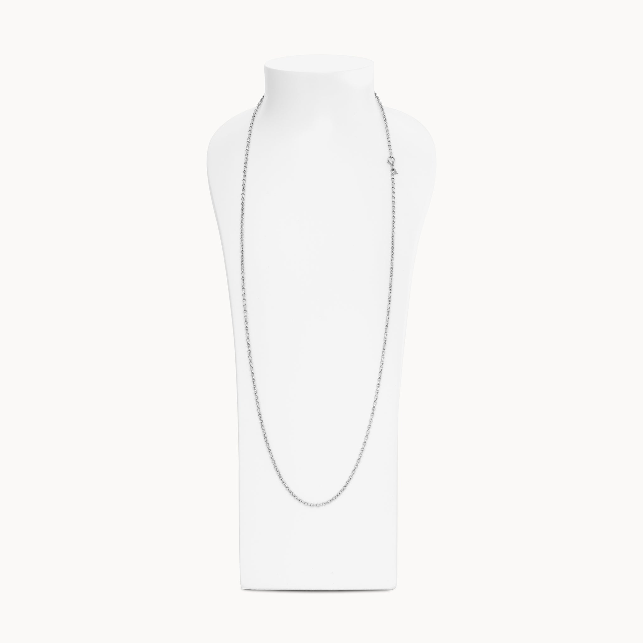 Chain BELCHER, 2,8 mm, 90 cm 18K white gold