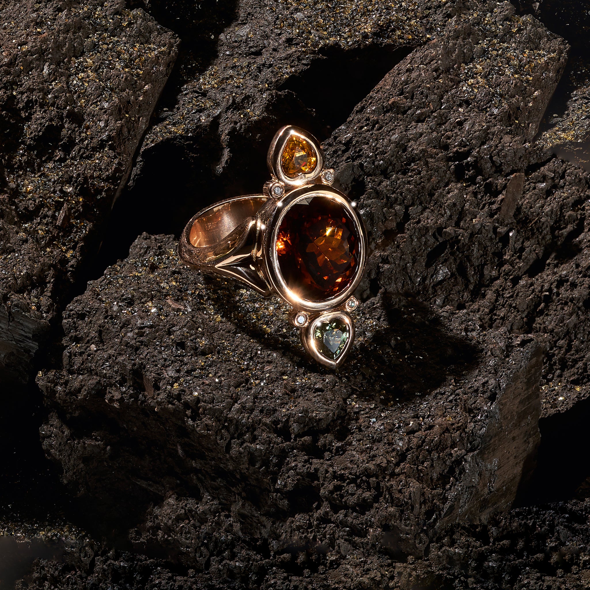 Ring TREASURE Tourmaline brown brown Tourmaline