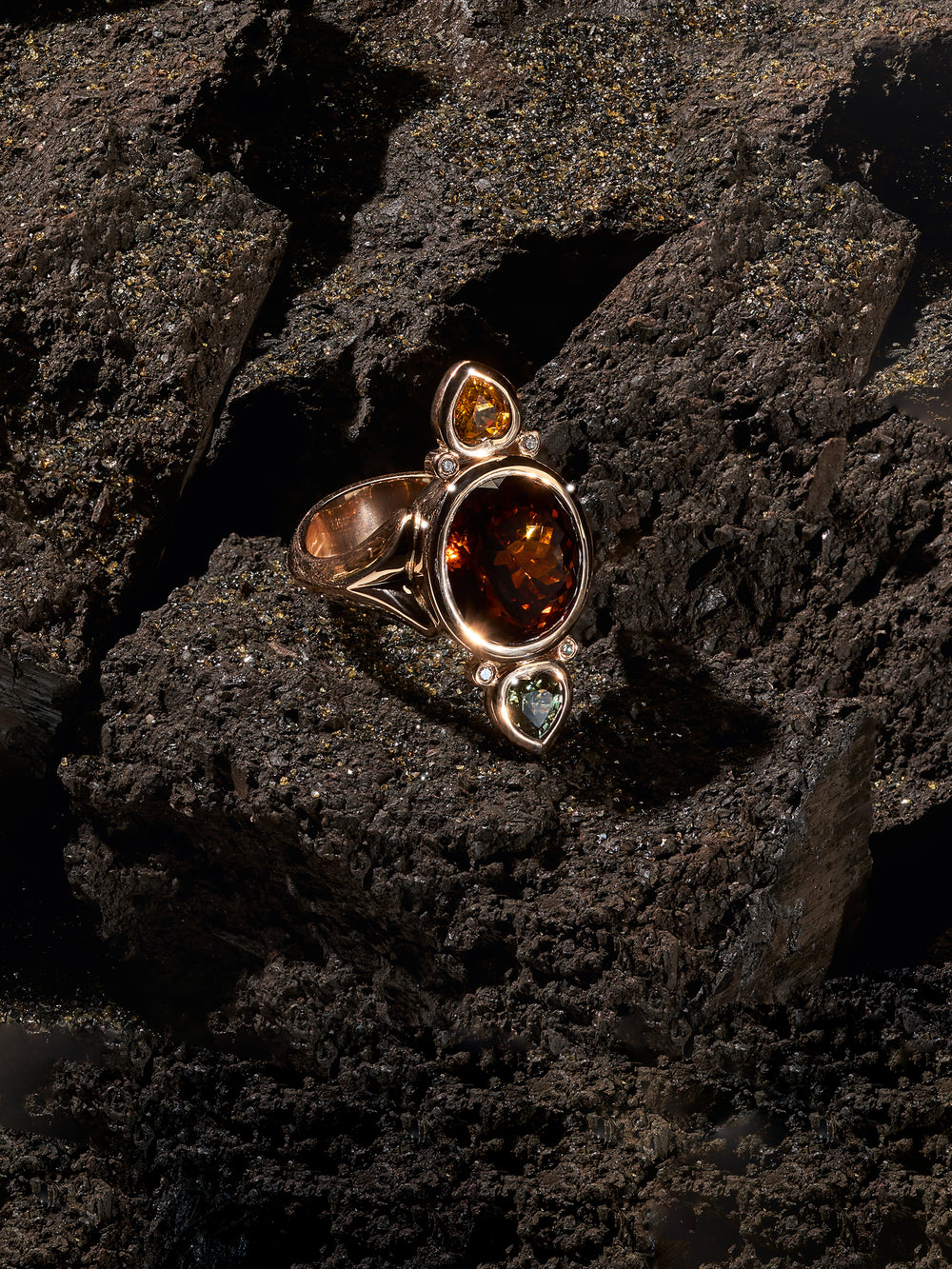 Ring TREASURE Tourmaline brown brown Tourmaline