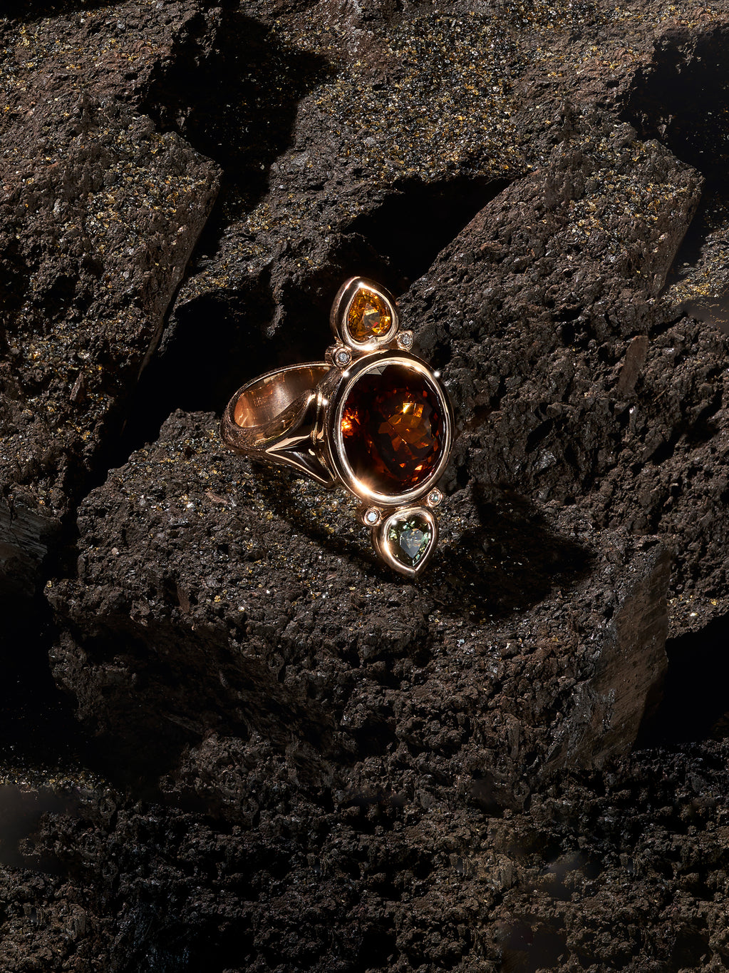 Ring TREASURE Tourmaline brown brown Tourmaline