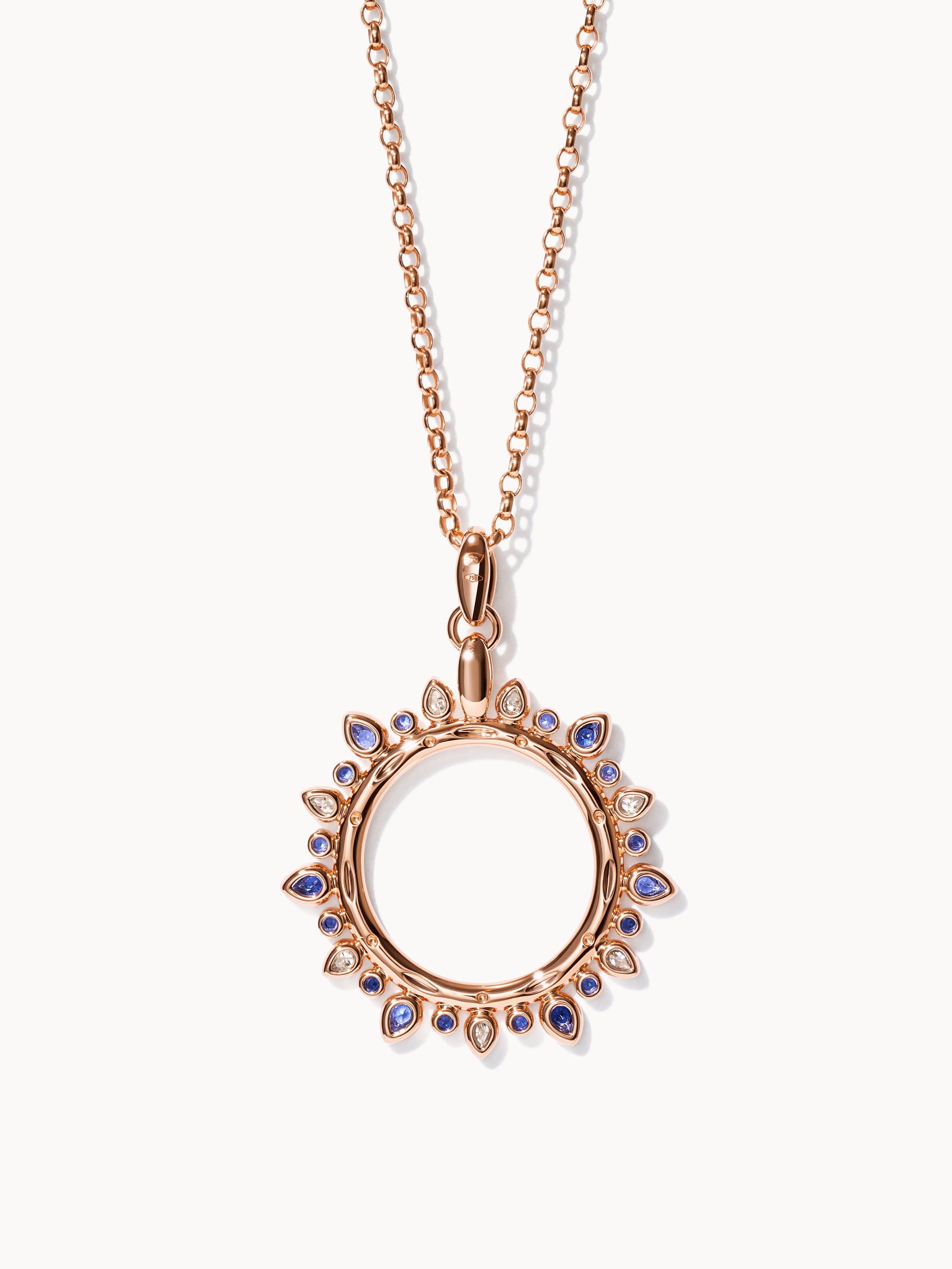 GYPSY Large Sun Pendant in 'Ocean'