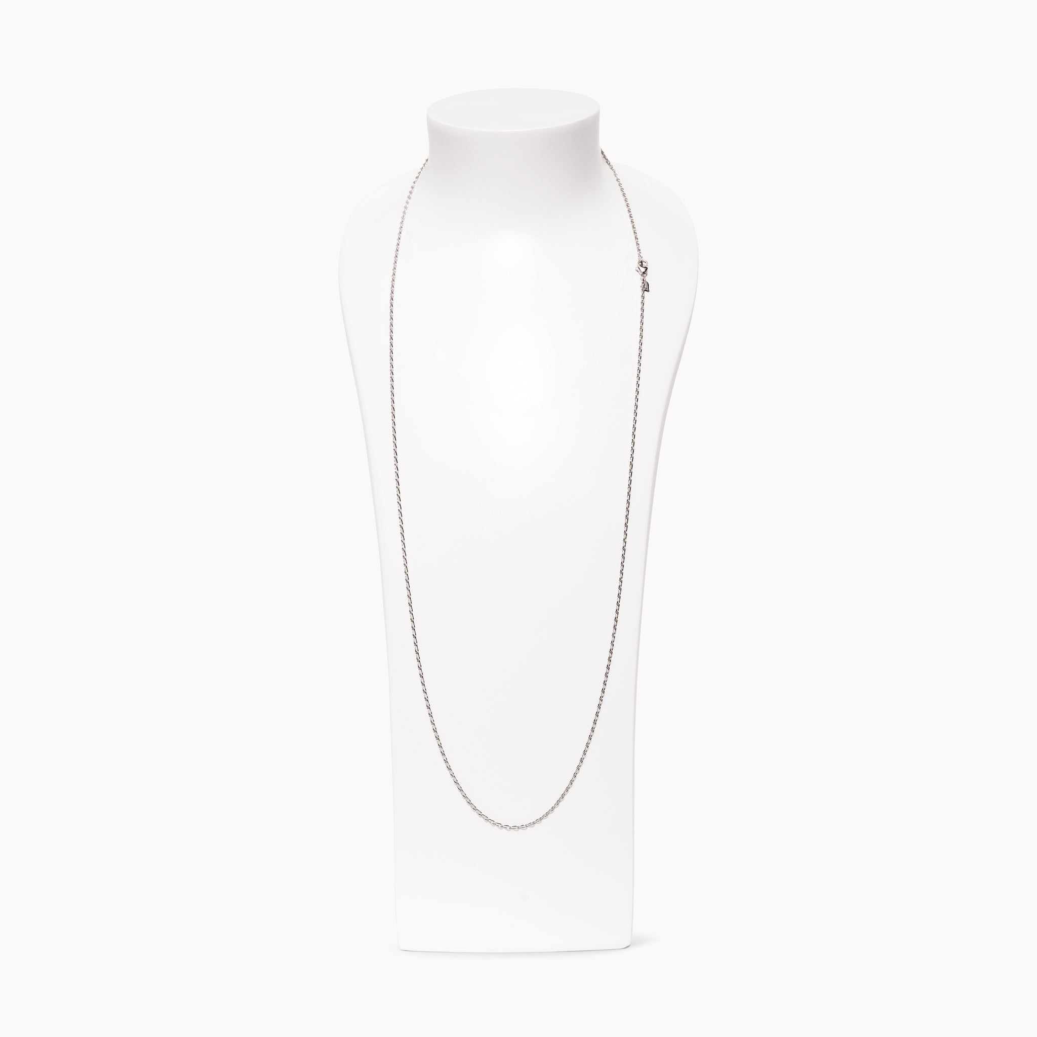 Chain BELCHER, 2,0 mm, 90 cm 18K white gold