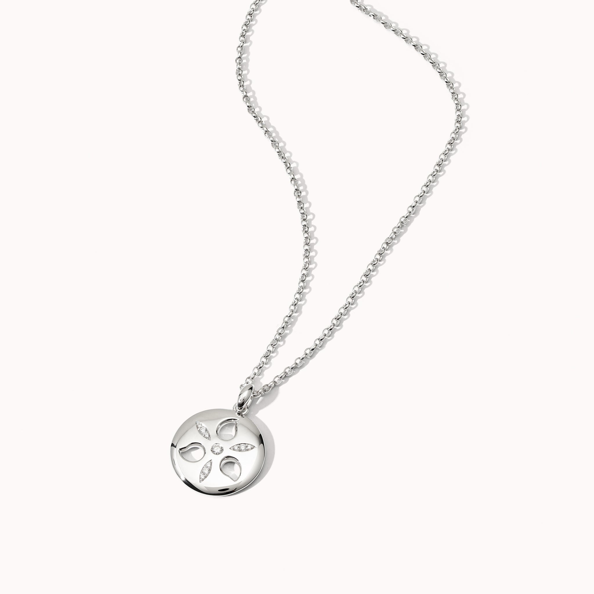 Pendant SAND DOLLAR medium 18K Weißgold