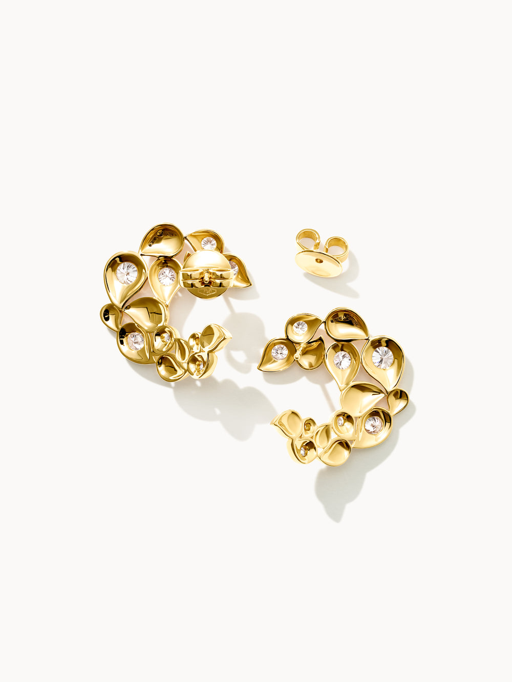 SNOWFLAKES Hoop Ohrringe Classic alternating