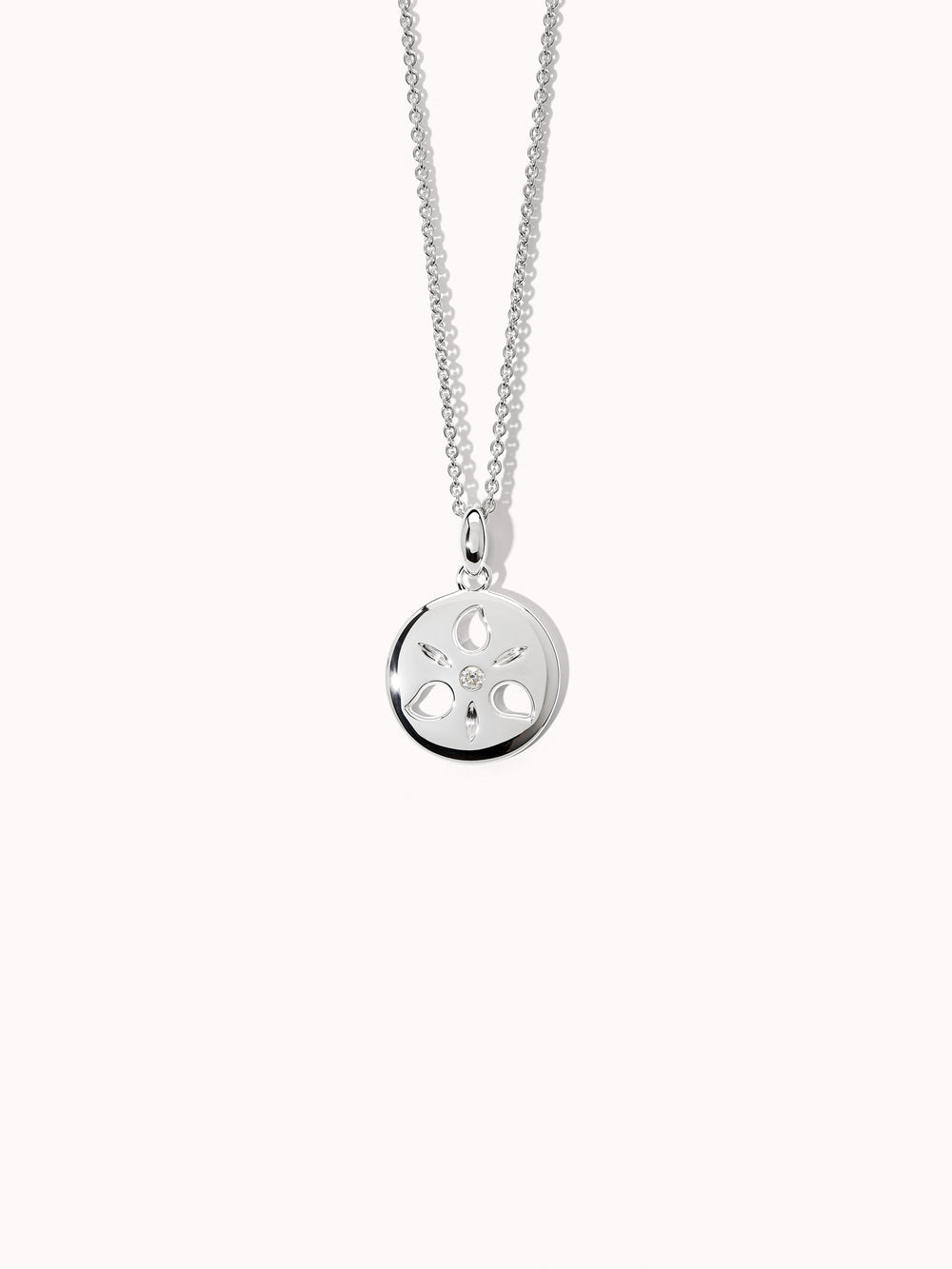 Pendant SAND DOLLAR small 18K Weißgold