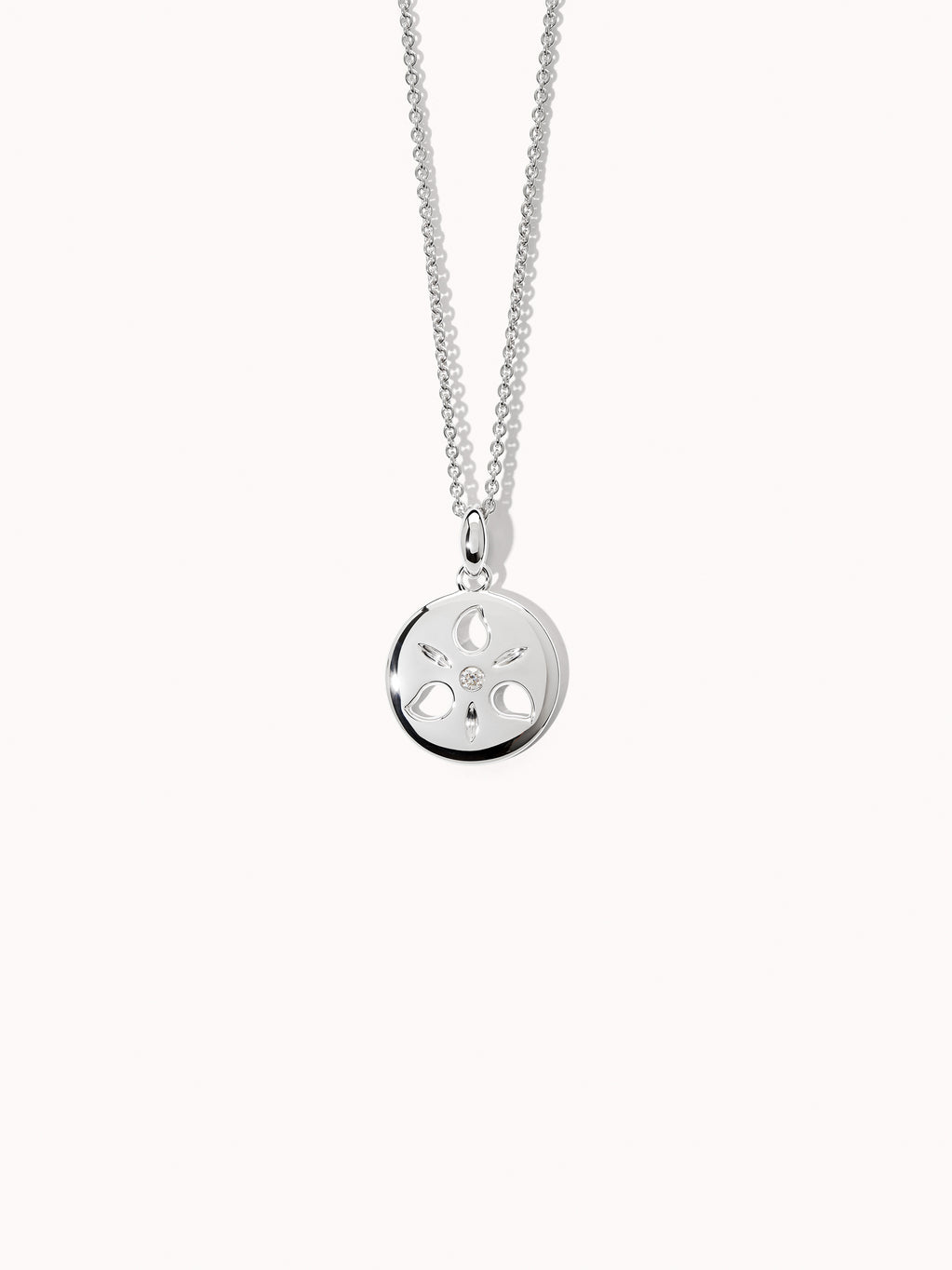 Pendant SAND DOLLAR small 18K Weißgold