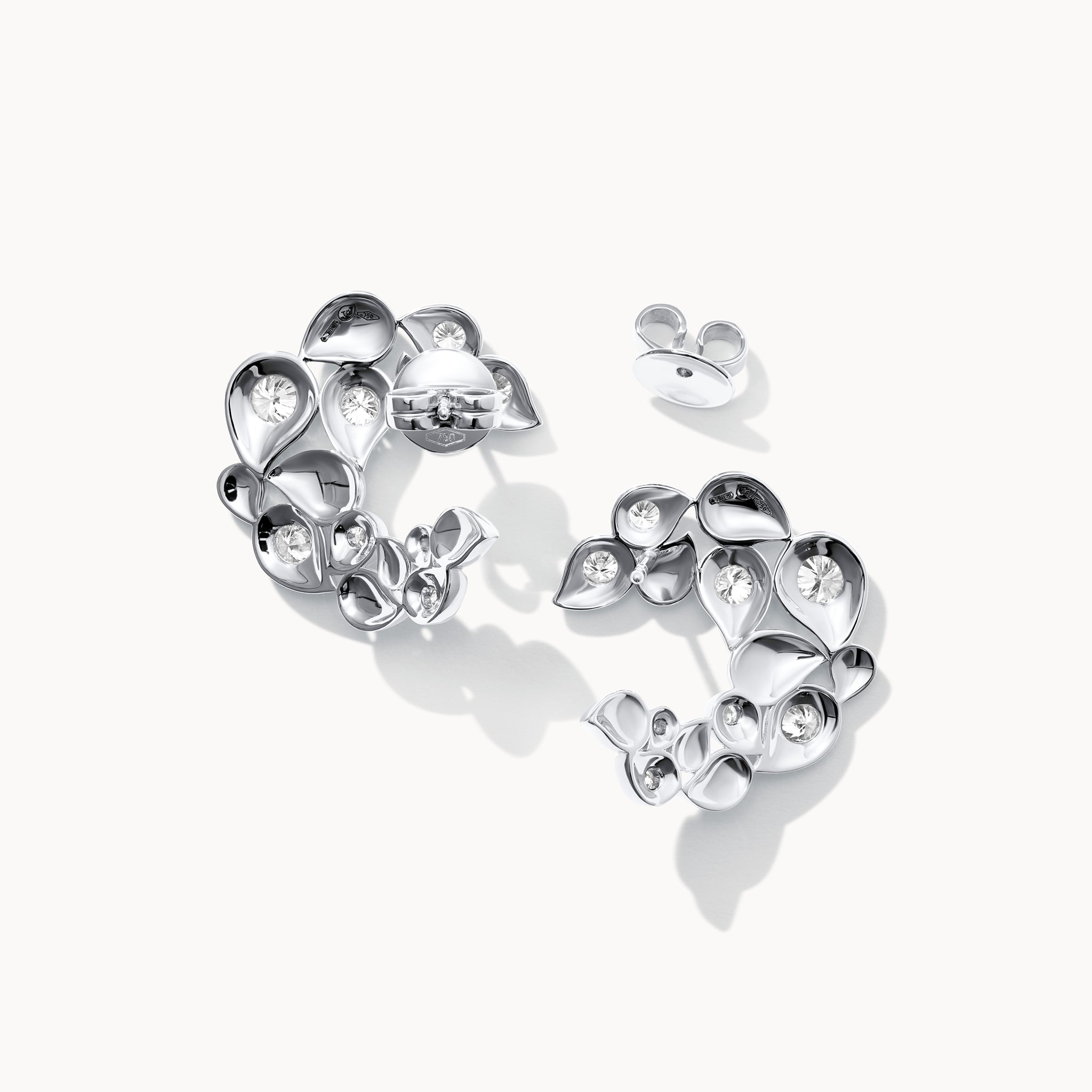 SNOWFLAKES Hoop Ohrringe Classic alternating