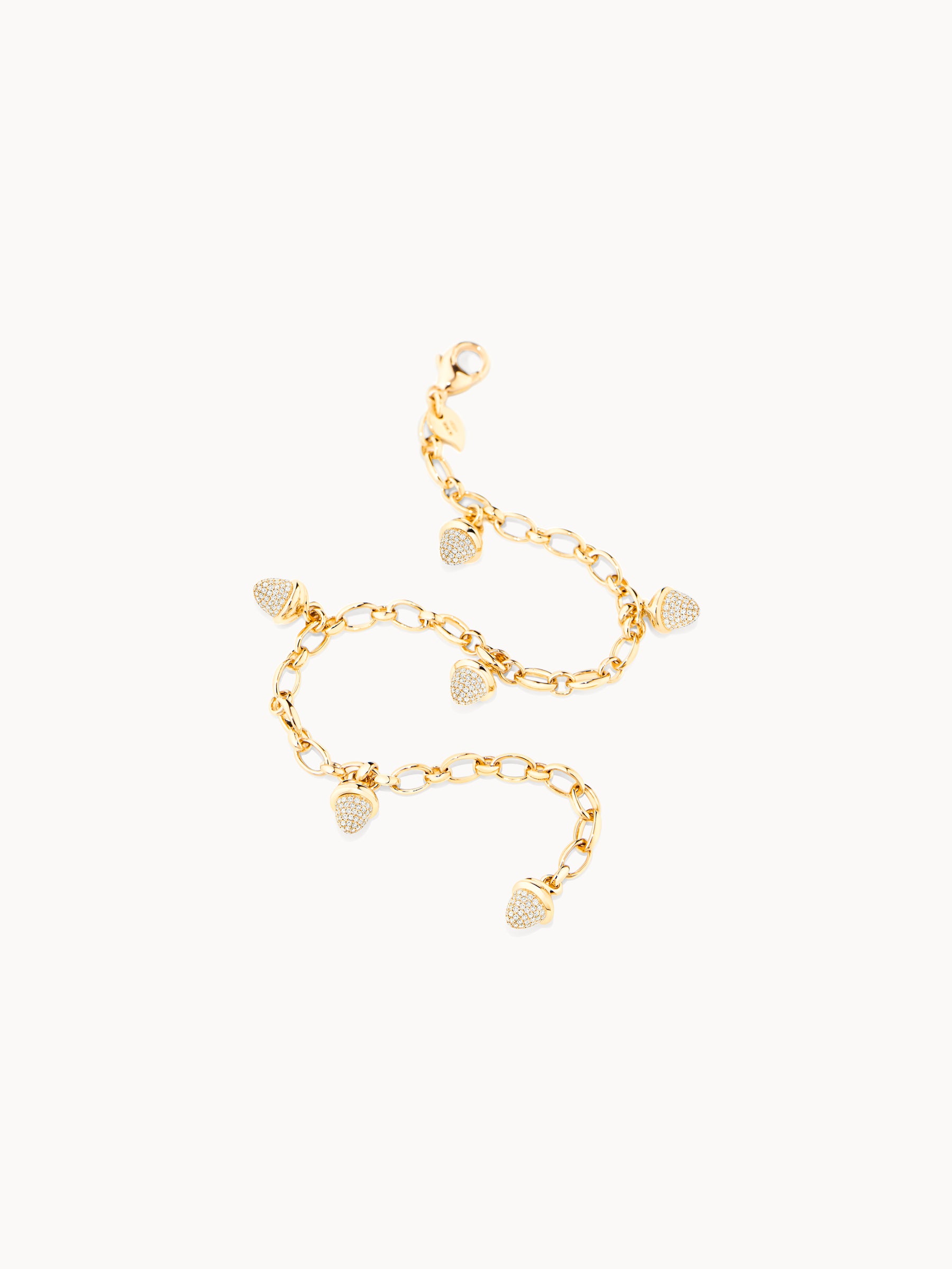 Bracelet MIKADO Charm 'Diamond Pavé' with Diamond Pavé