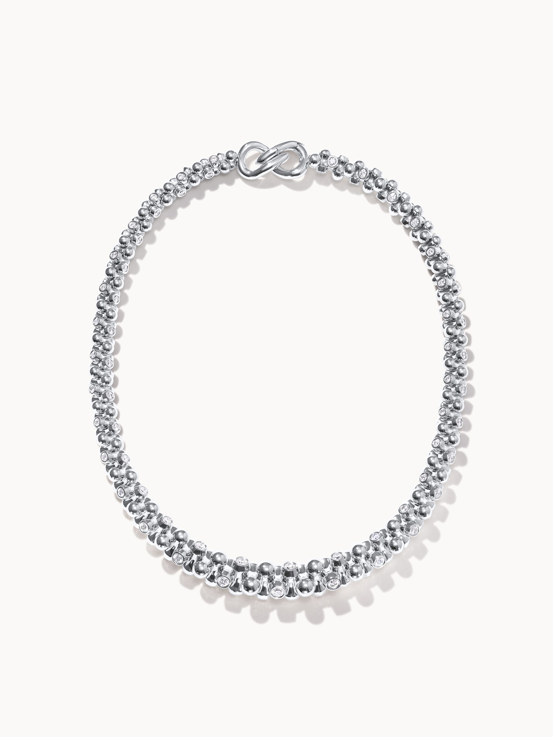 ALWAYS DIAMONDS Alternating Graduated Necklace in 'Classic'