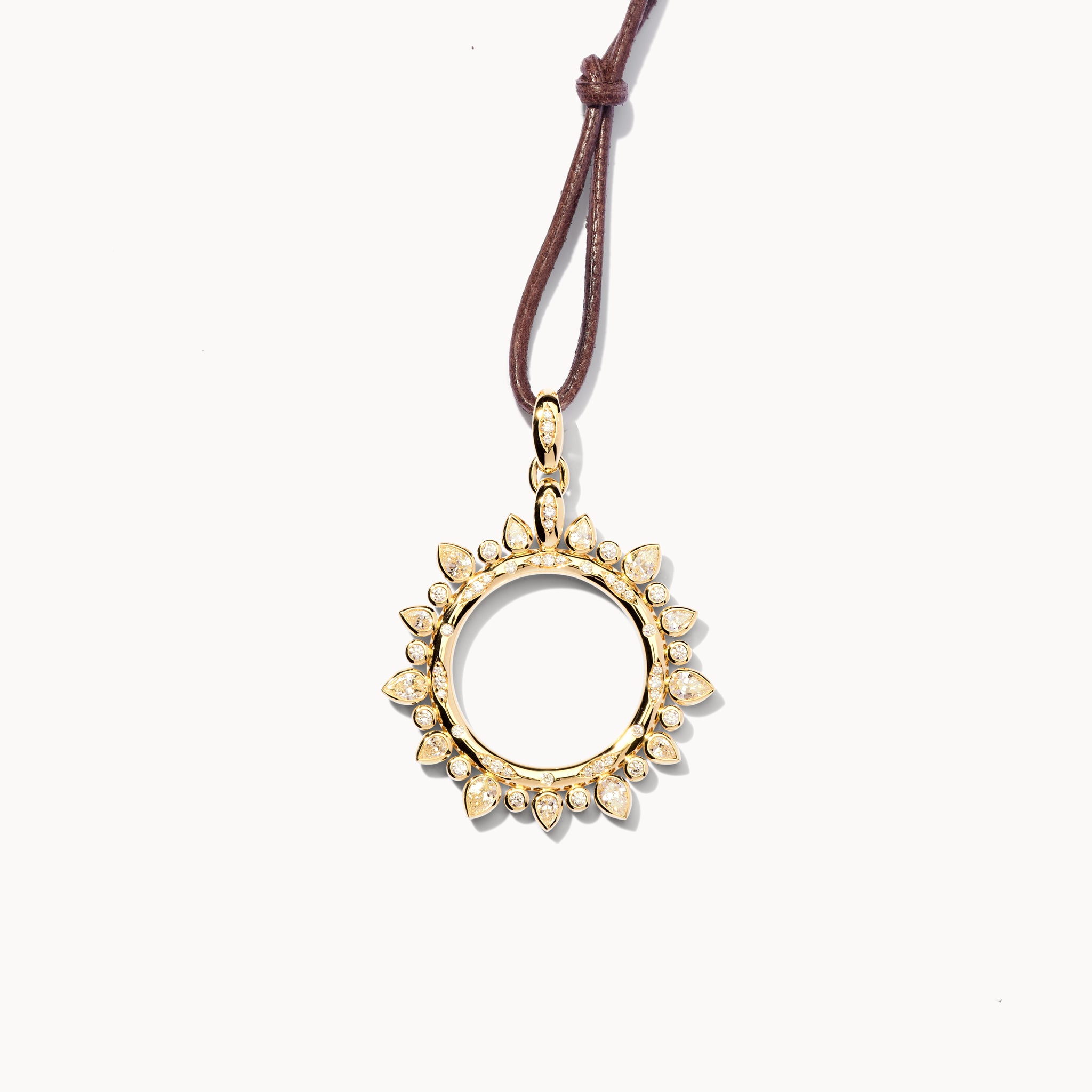 Pendant GYPSY 'Classic' Sun large mit Diamanten