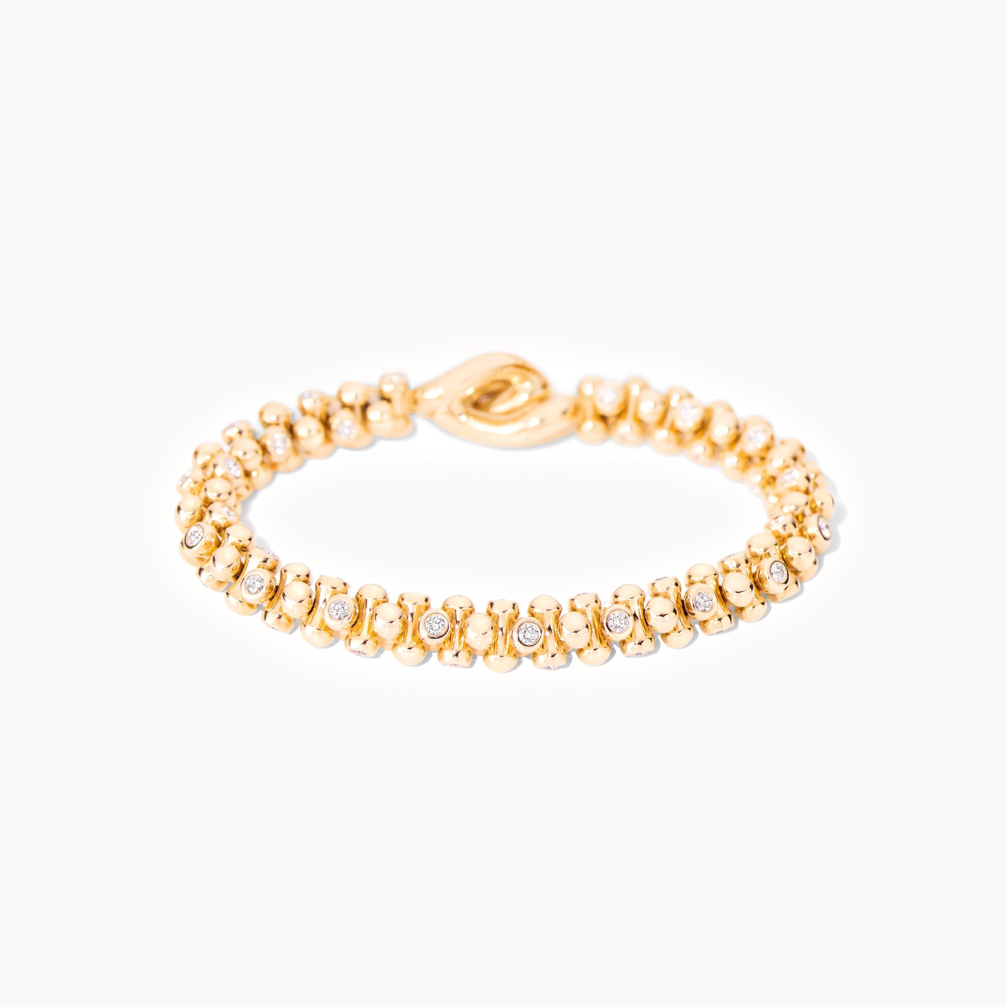 Bracelet ALWAYS DIAMONDS alternating Classic 18K Gelbgold